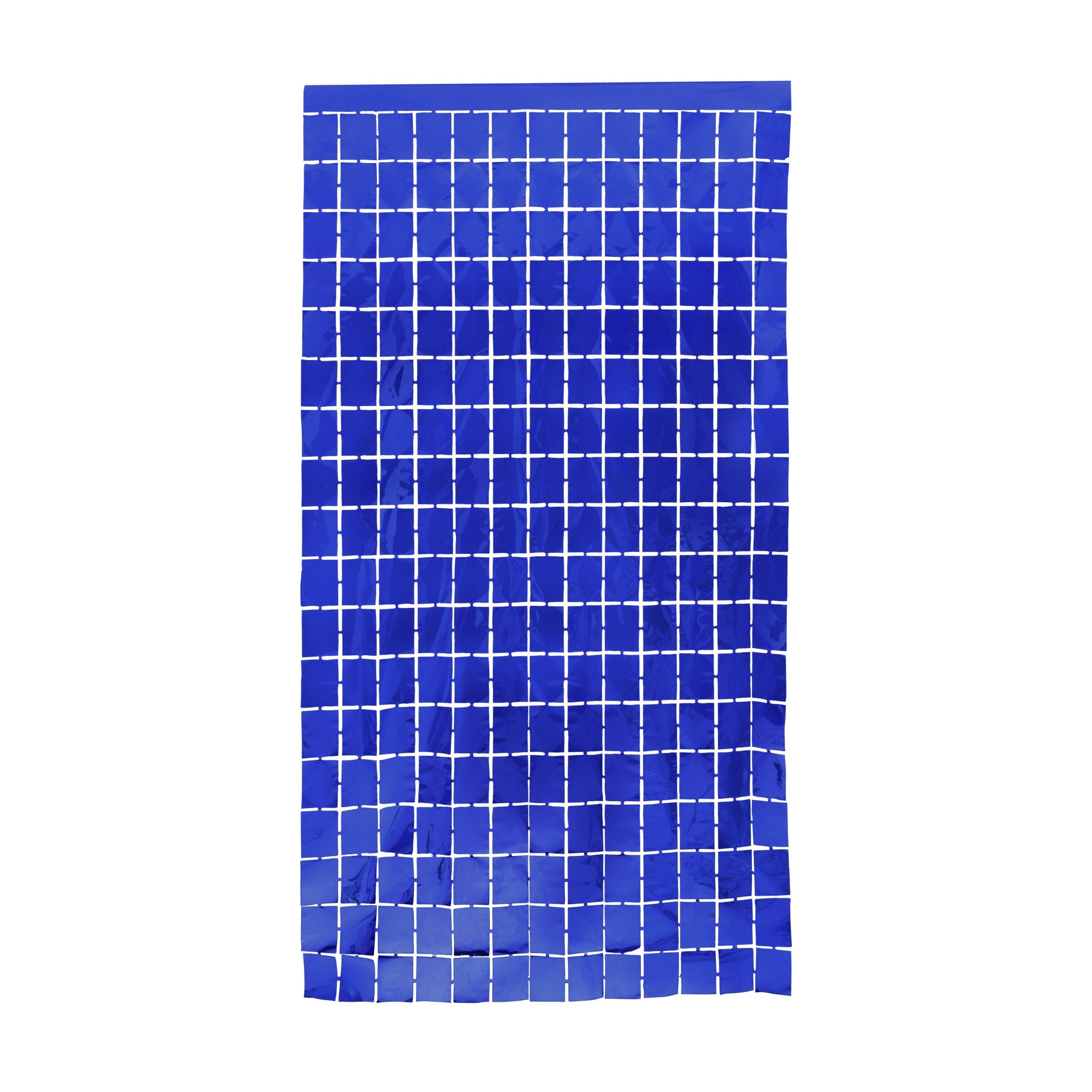 Square Foil Curtain Met.Royal Blue